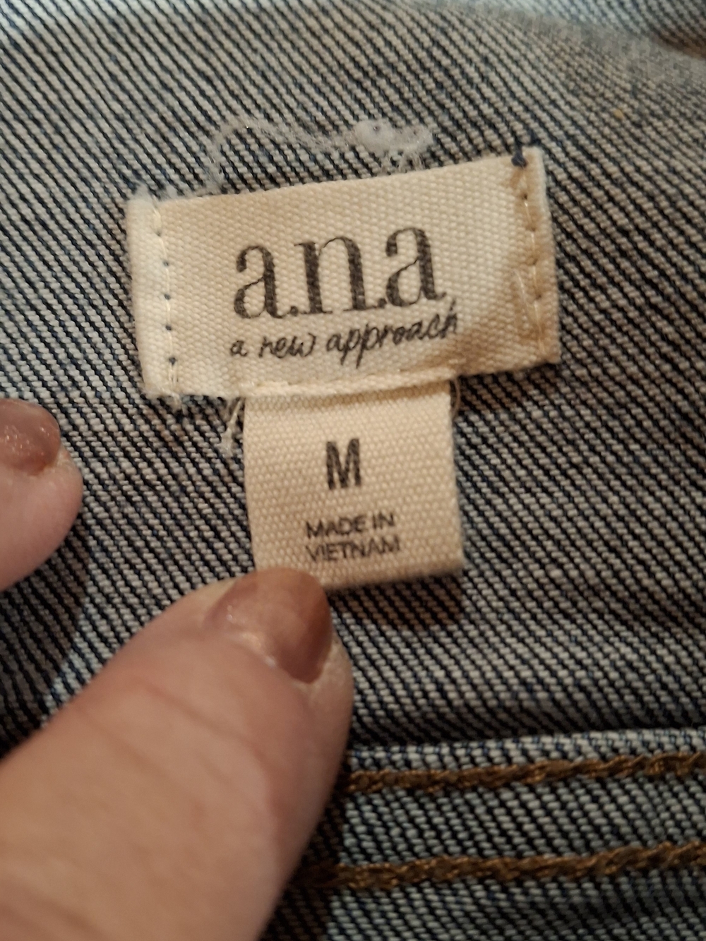a.n.a Dark Blue Denim Jacket for Women - Picture 6 of 16